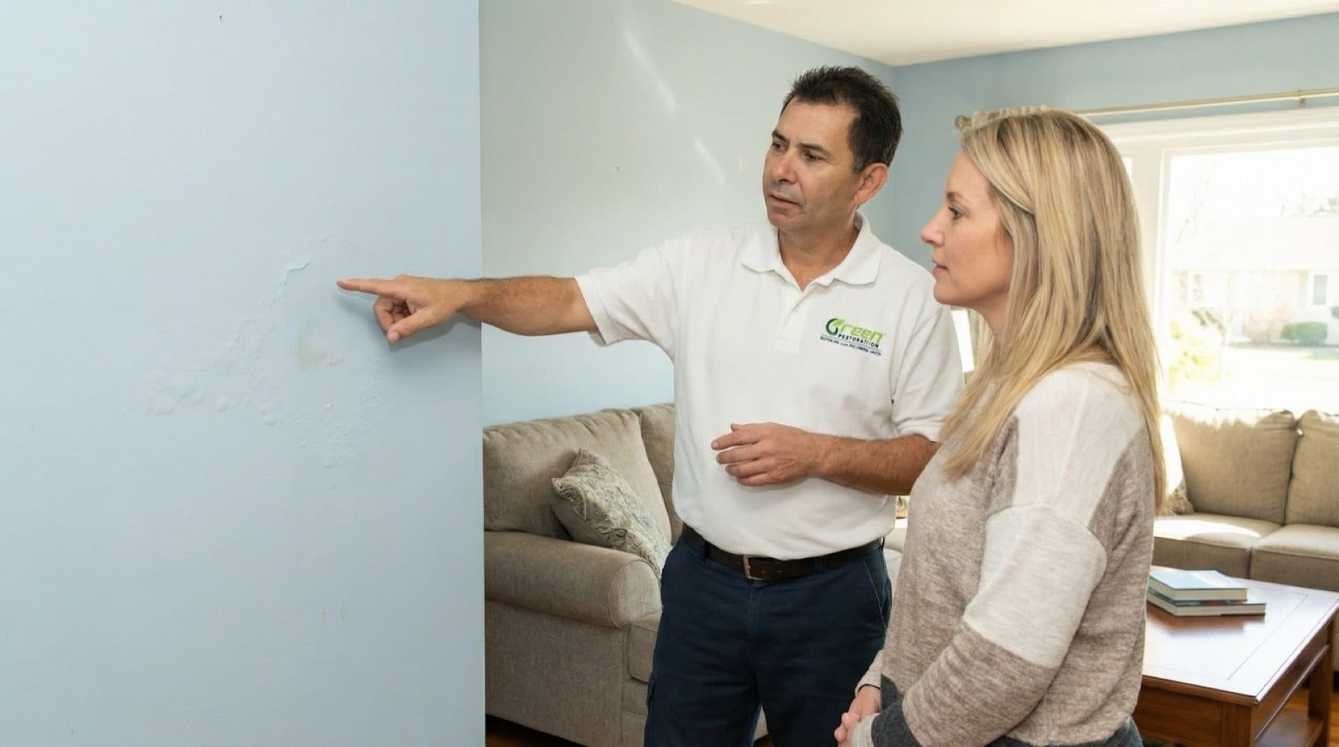 Marvin Riveira, restoration contractor in Fairfield County Connecticut with client